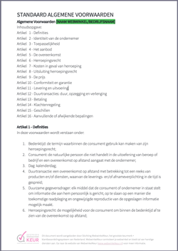 NL - MOS - Algemene Voorwaarden