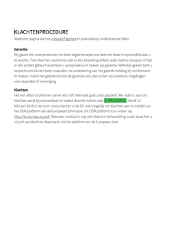 NL - MOS - Klachtenprocedure
